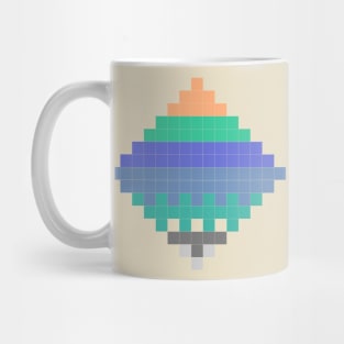 pixel pattern C Mug